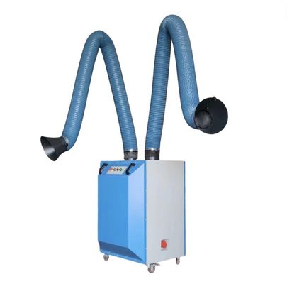 Sistema de extracción de humo de soldadura de dos brazos Recolector de polvo de humo de soldadura para soldadura de metales
