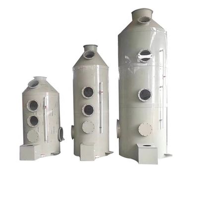Material de PP Equipo de tratamiento de gases residuales Torre de rociado para extracción