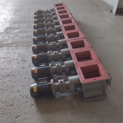 Válvula rotativa motorizada impulsora eléctrica alimentadora de descarga de polvo descarga de esclusa de aire válvula rotativa