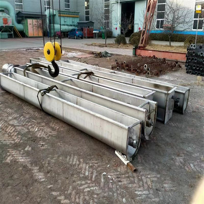 Residuos médicos de acero inoxidable 304 transportador de tornillo sin eje 400~5000 kg/h