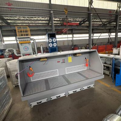 Venta caliente de polvo de molienda de metales colector de succión hacia abajo mesa de trabajo de pulido
