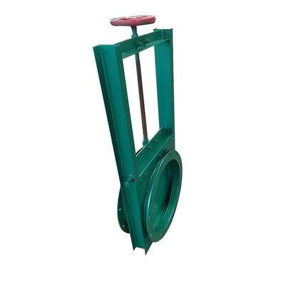 Válvula de puerta personalizada de acero fundido, alcantarillado, escoria, cuchillo manual