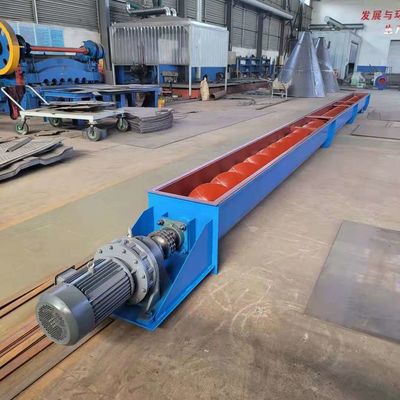 El transportador de tornillo de ceniza de molino de acero puede transportar materiales granulares de polvo y pequeños bloques