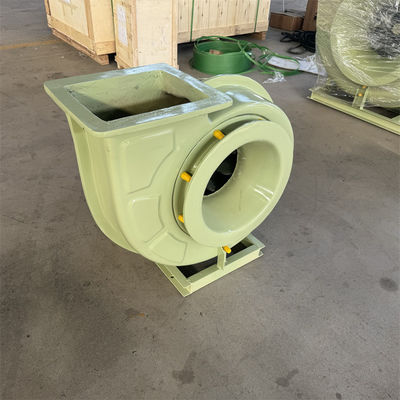 Fan centrífugo de FRP 18.5KW Ventilador de eliminación de polvo del motor Siemens 1000-15000 M3/H