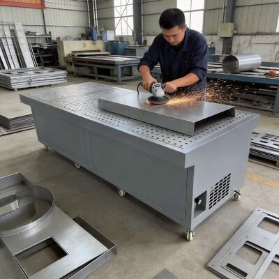 High-Efficiency 3kw Grinding Dust Extractor Workstation Gray Welding & Polishing Fume Collector for Workshop Safety