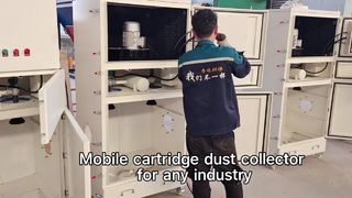 Este colector de polvo de un solo cartucho